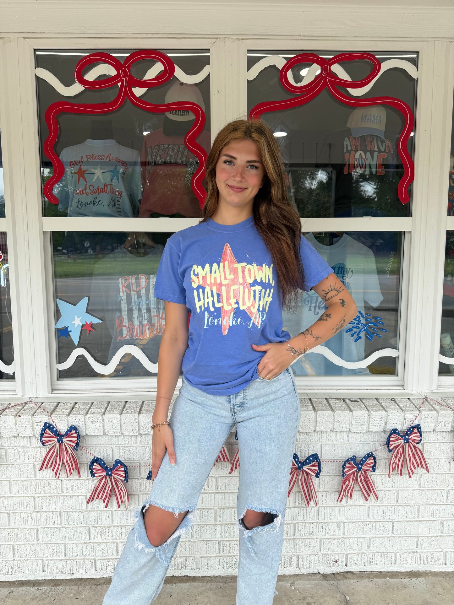 Small Town Hallelujah Lonoke Ar Comfort Colors T-Shirt