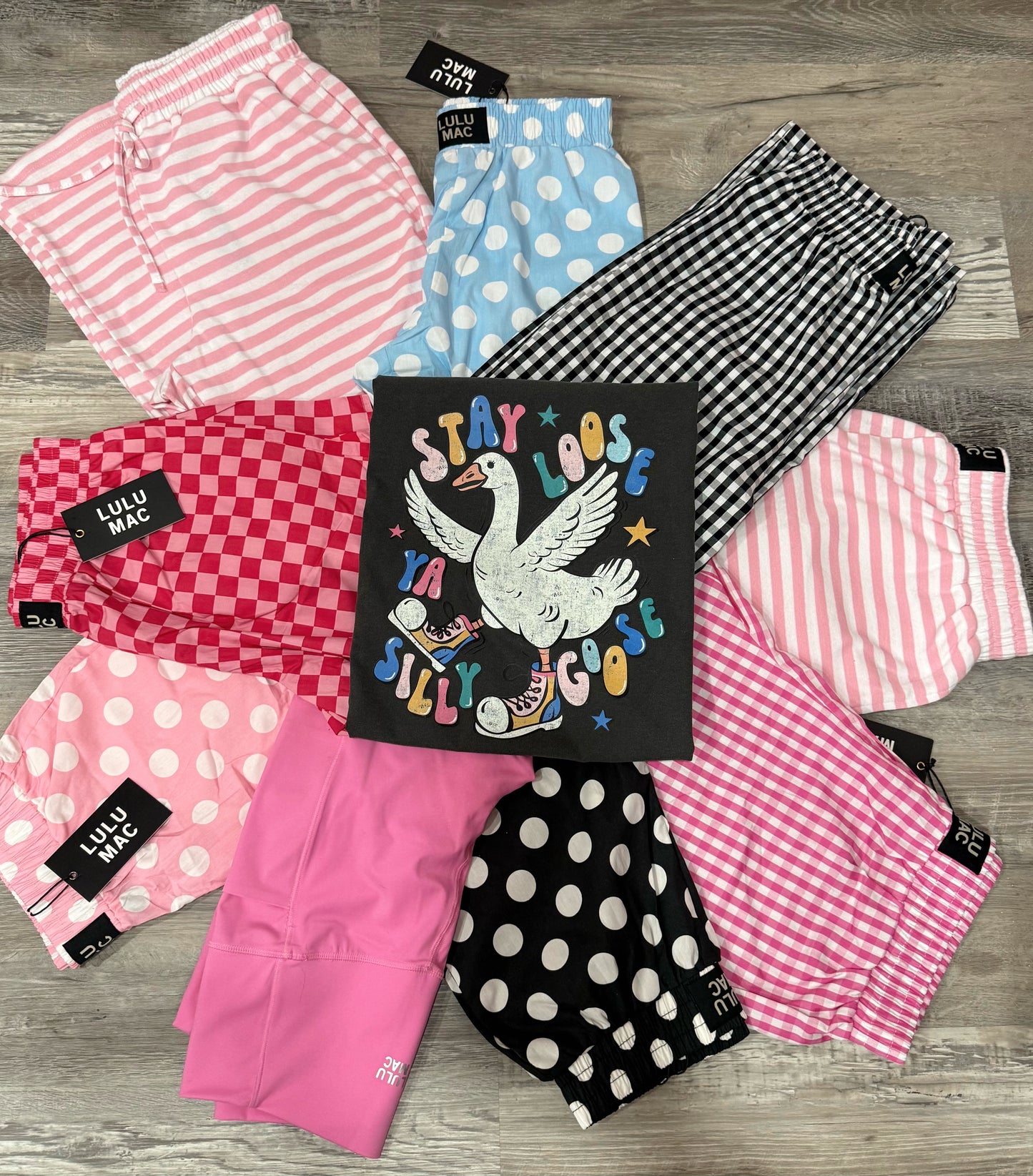 Lulu Mac Pink Polkadot Shorts