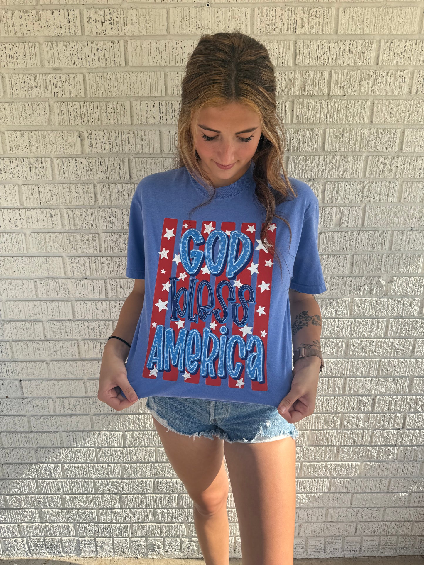God Bless America Comfort Colors T-Shirt