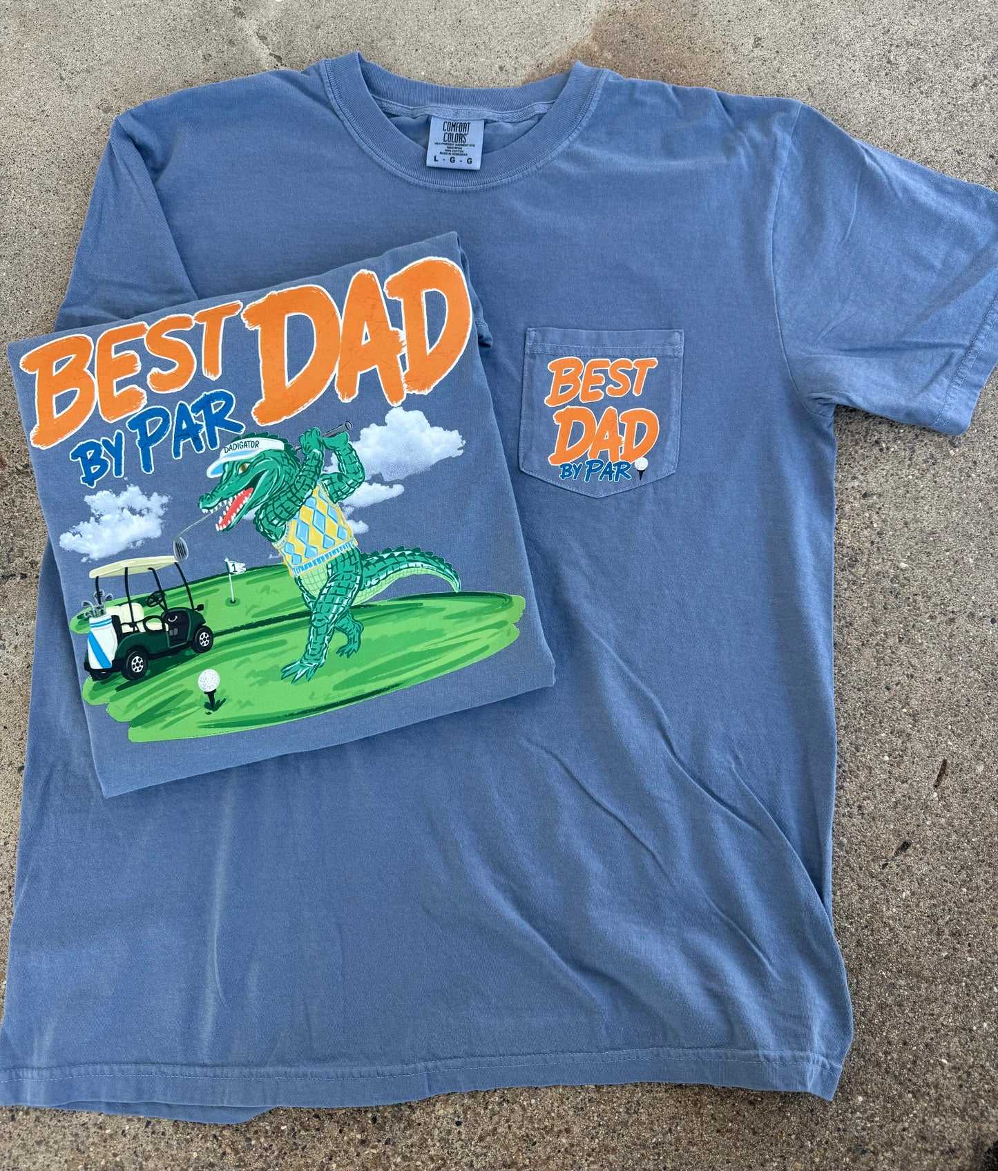Best Dad By Par Pocket T-Shirt
