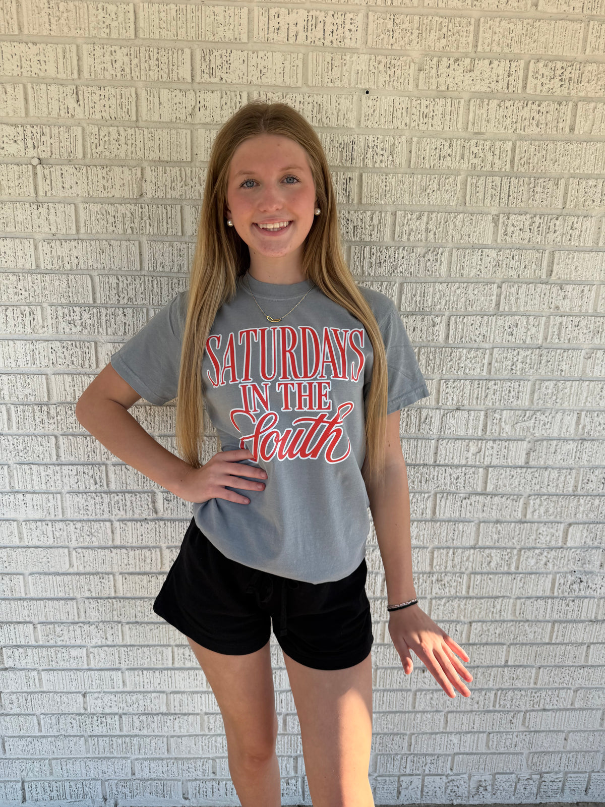 Red Saturday In The South Comfort Colors T-Shirt