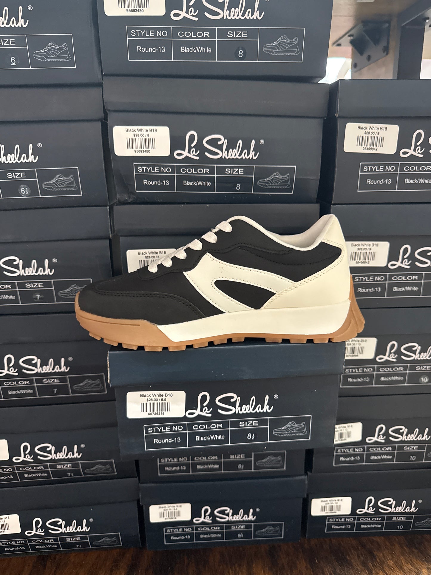 Black & White Tennis Shoes