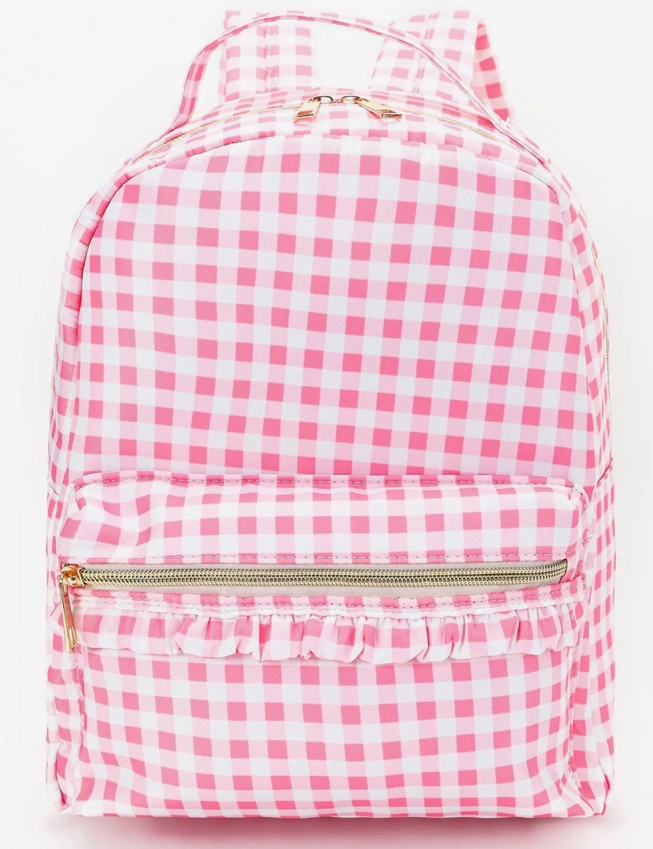 Pink Gingham Backpack