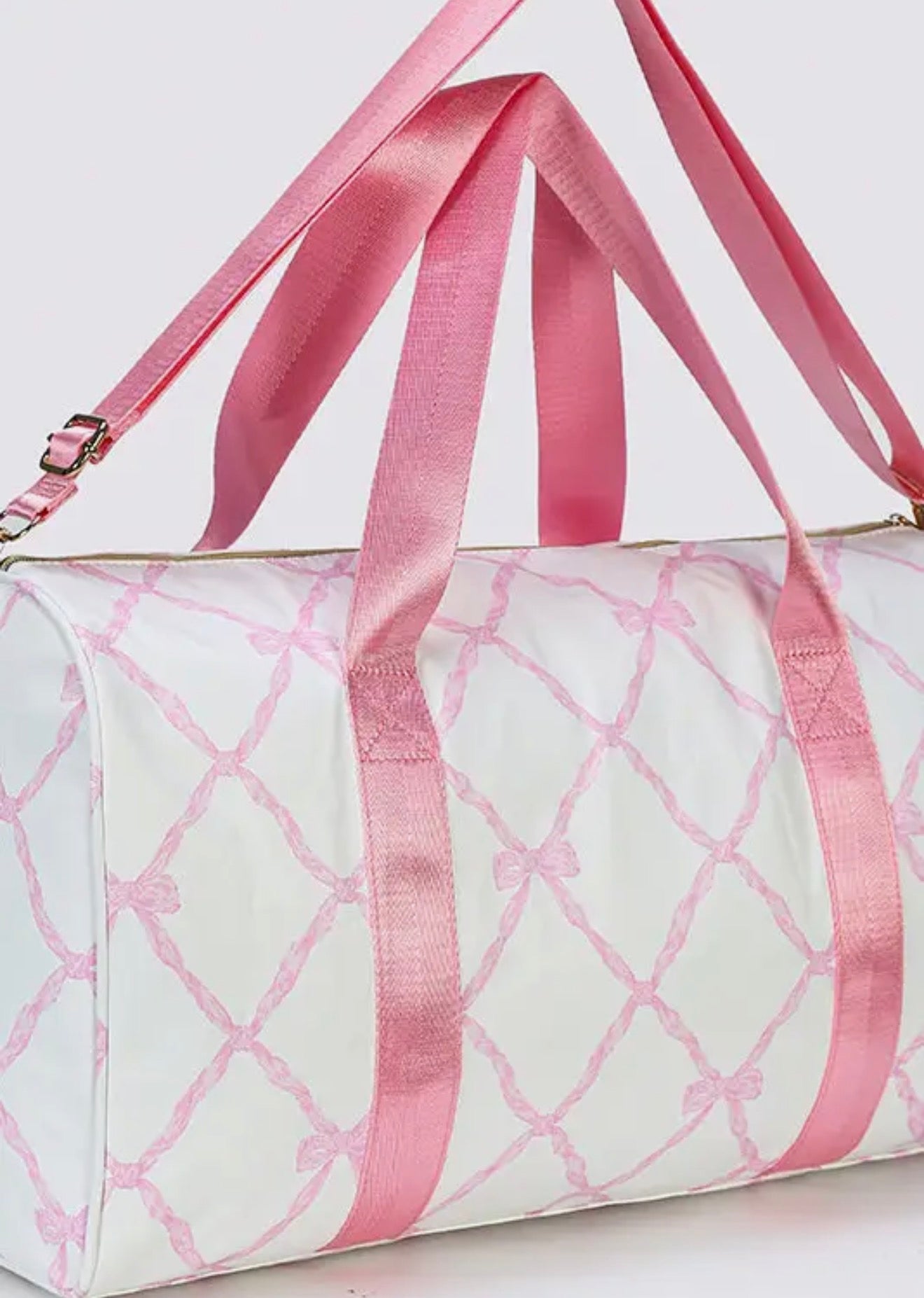 Pink Bow Duffle Bag