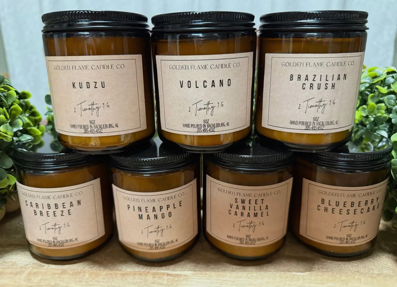 Golden Flame Candles