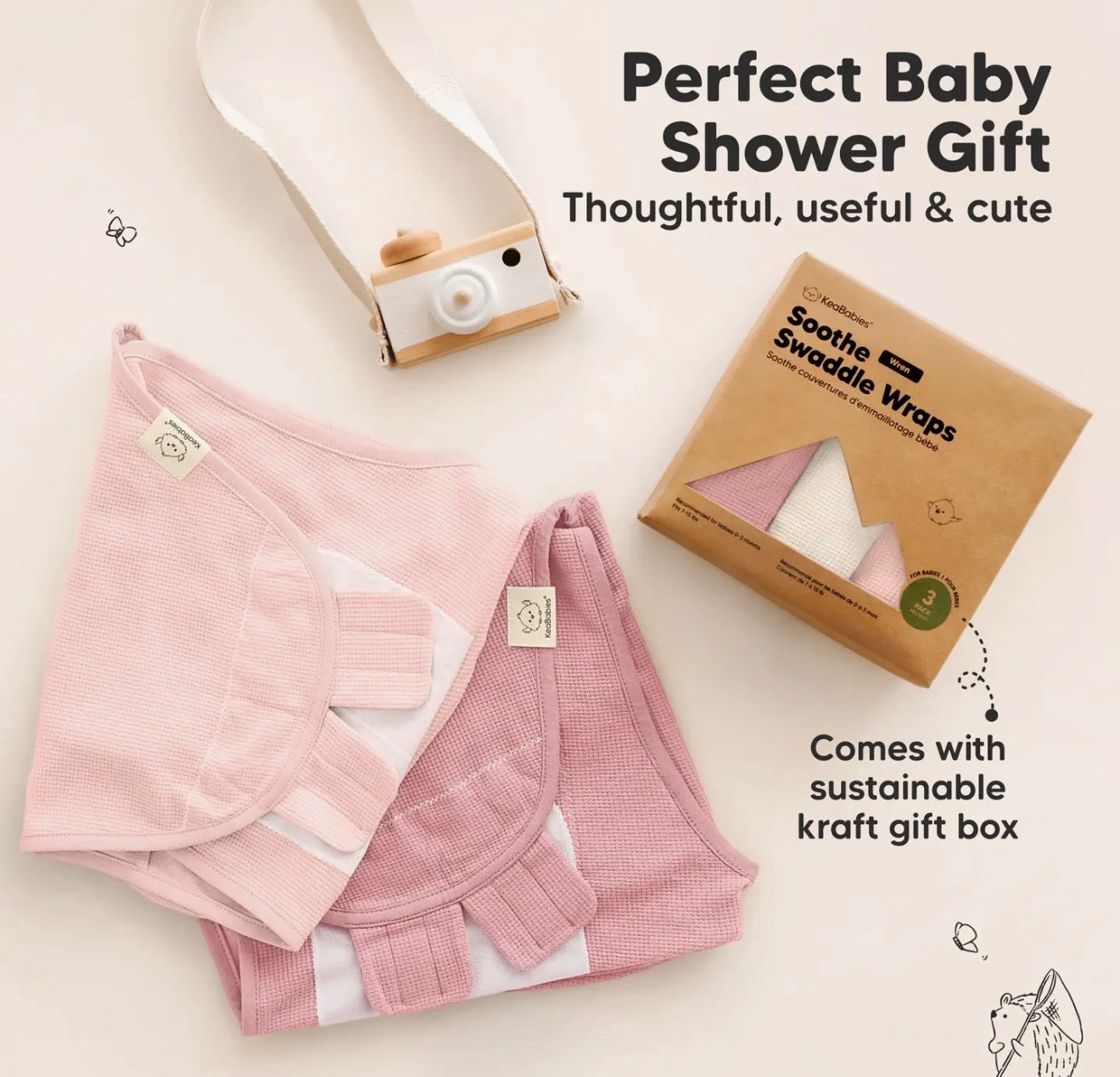 3 Pack Swaddle Sleep Sacks For Newborns