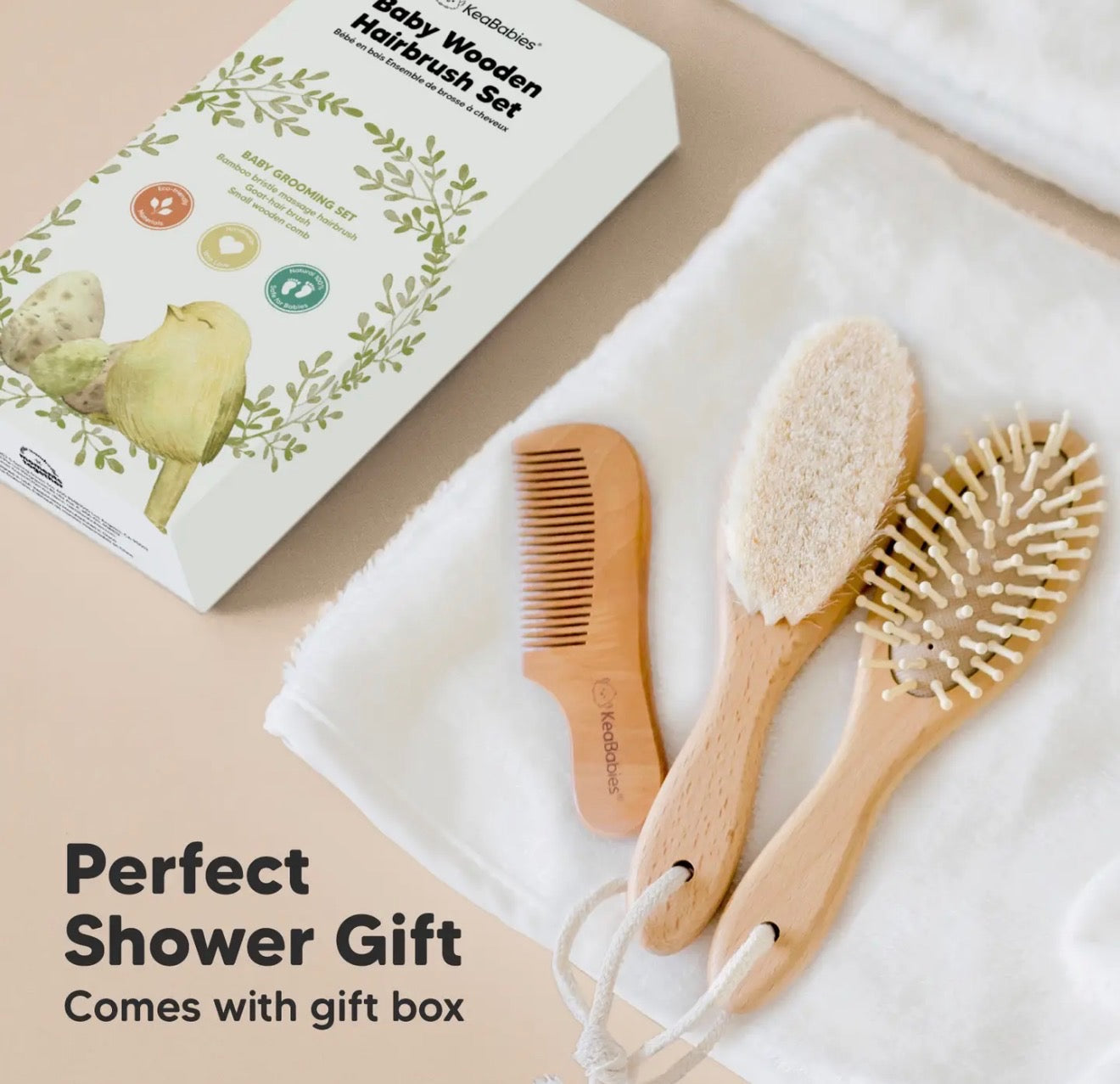 Baby Hair Brush And Comb Set For Infant And Newborn