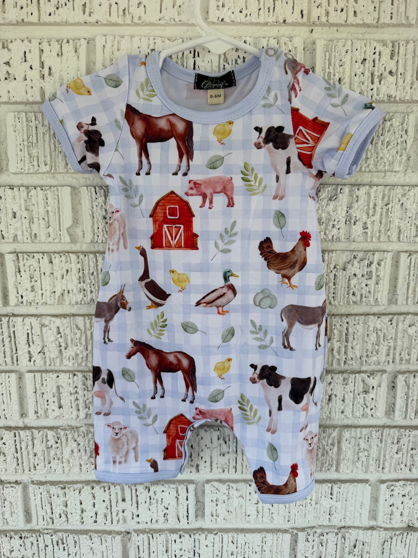 Farm Fresh Boy Romper
