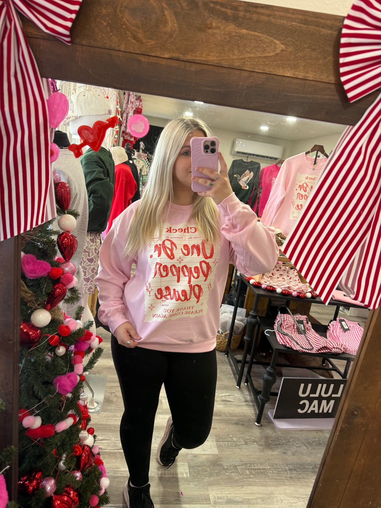 Baby Pink Dr.Pepper Sweatshirt