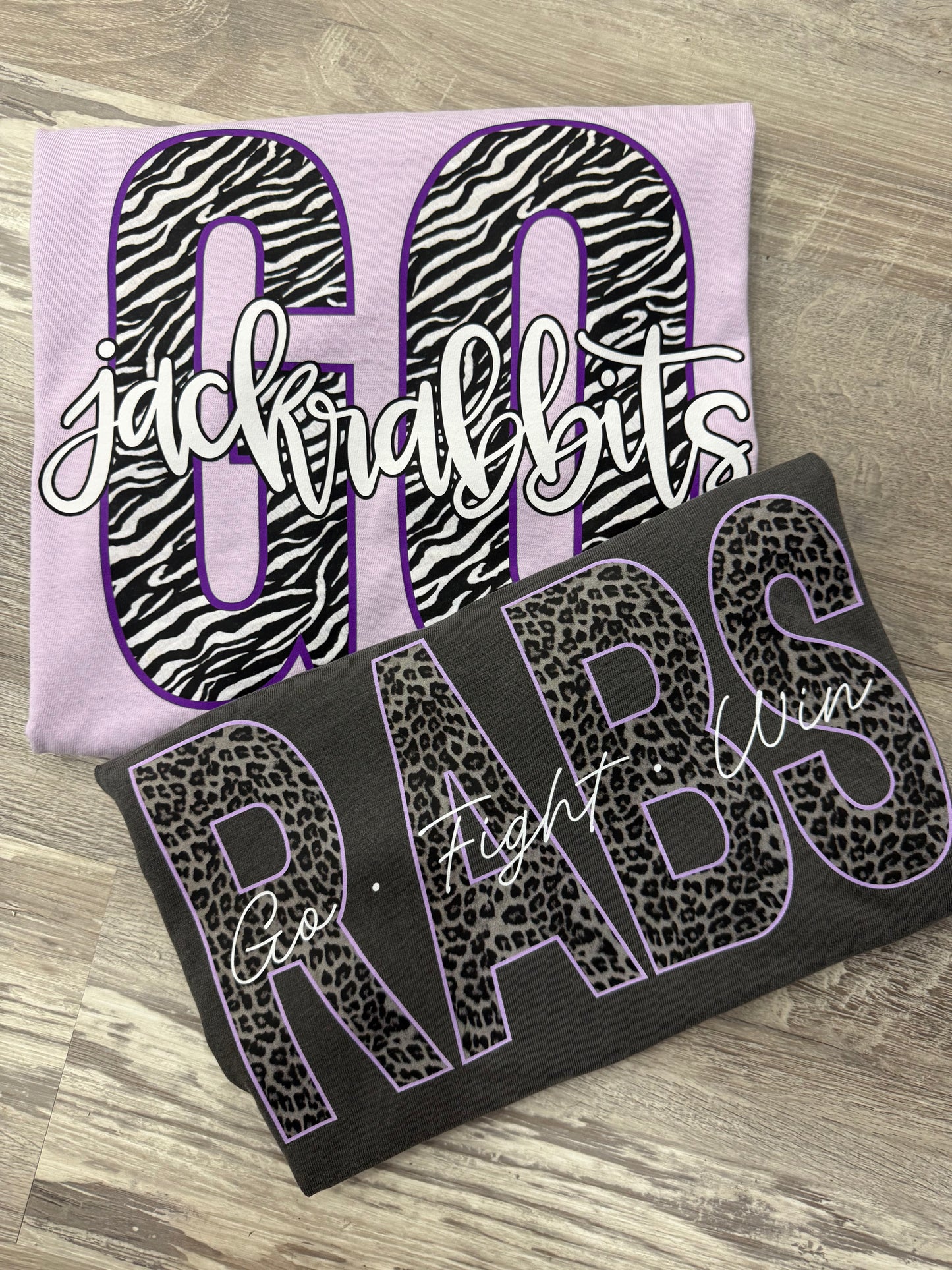 Gray Leopard Print RABS Comfort Colors T-shirt