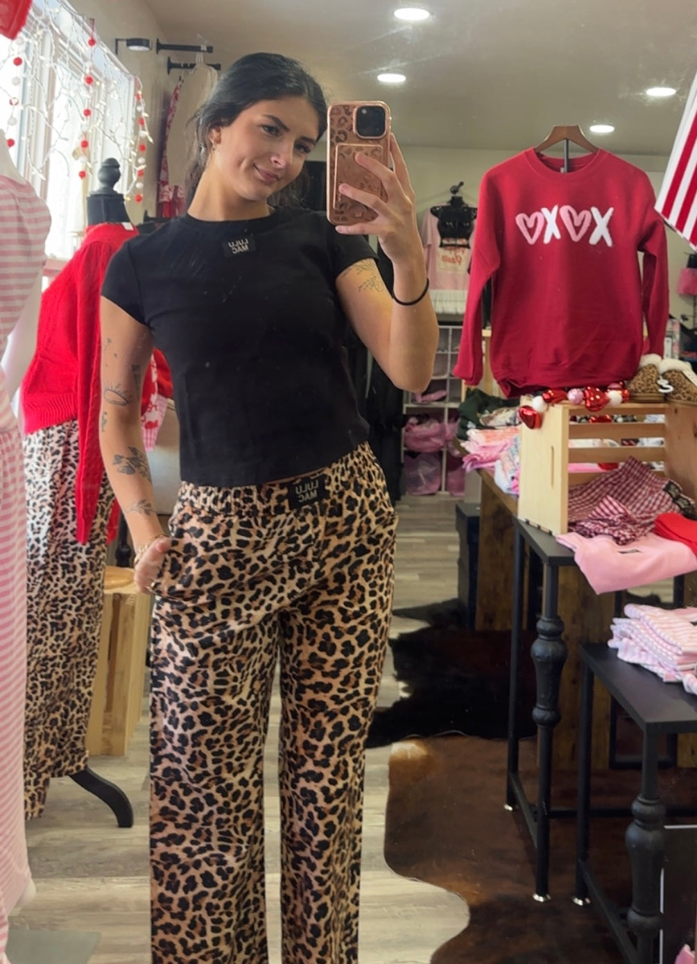 Black Lulu Mac Baby Tee