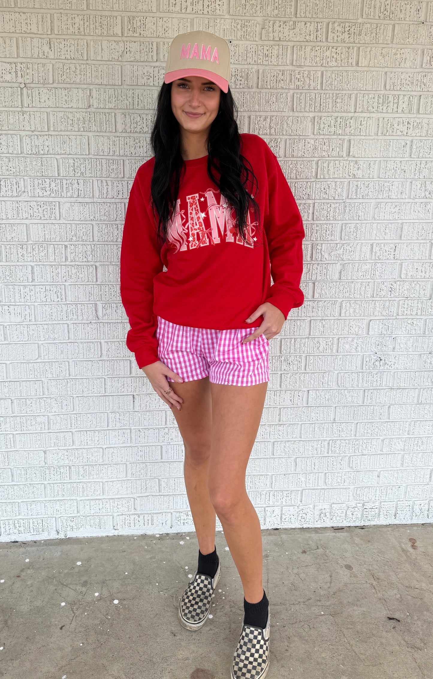 Lulu Mac Pink Gingham Boxer Shorts