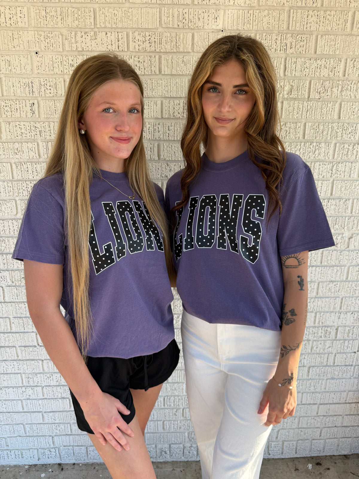 Purple LIONS Polkadot Comfort Colors