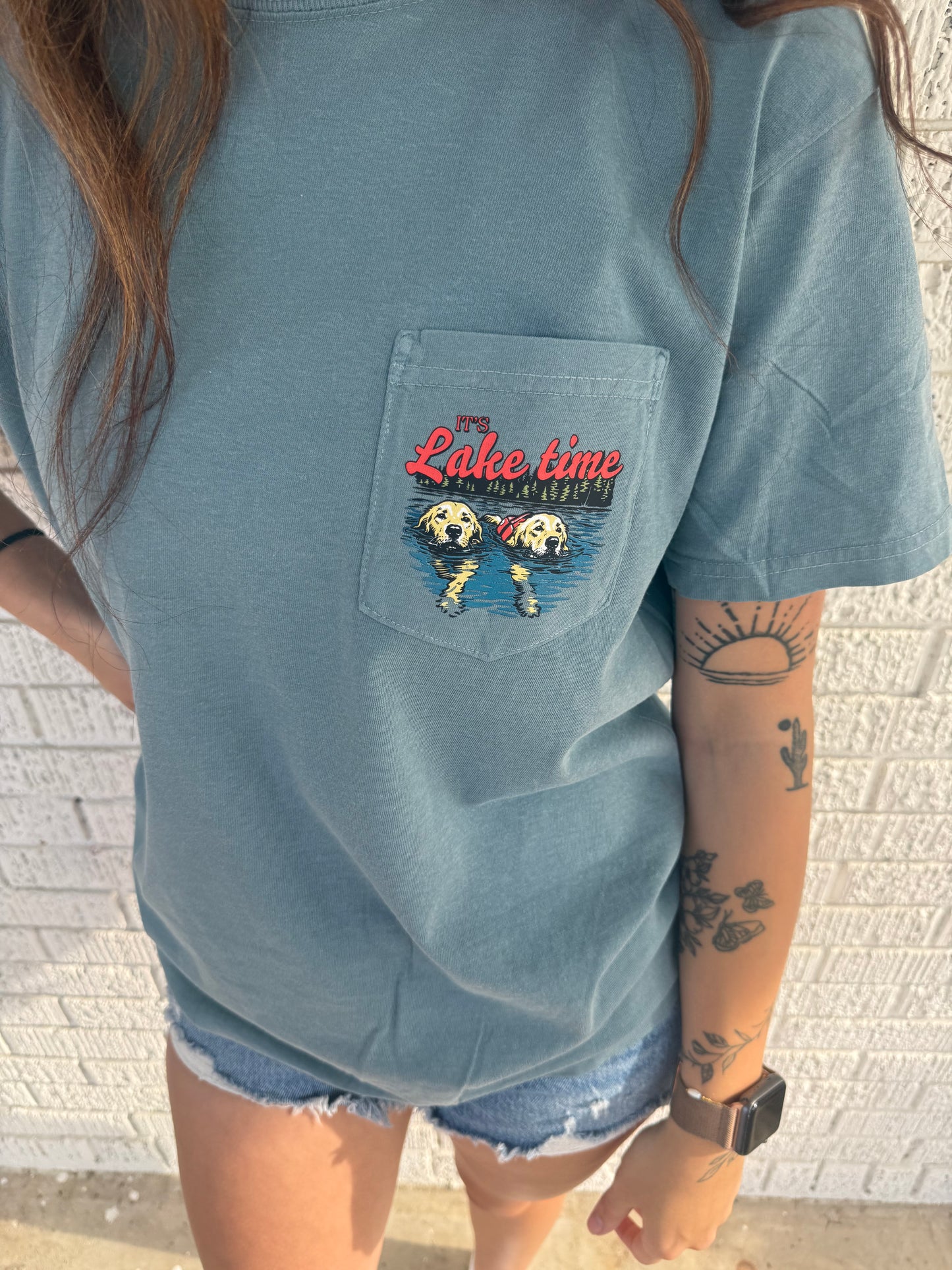 It’s lake Time unisex Pocket T-Shirt