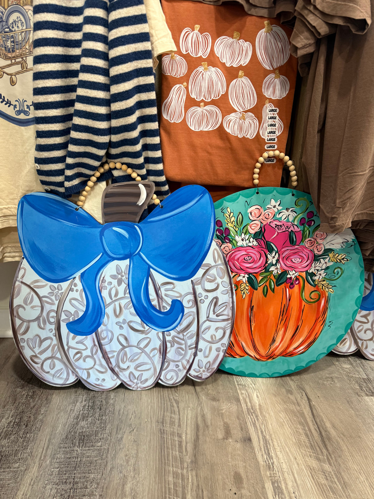 Fall & Halloween Door Hangers and Garden flags!