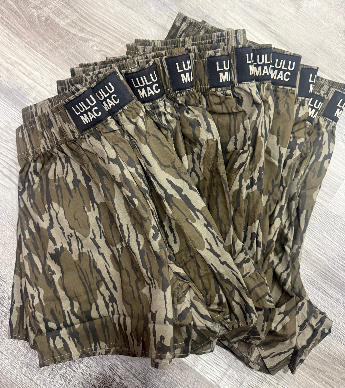 Lulu Mac Mossy Oak Bottomland Boxer Shorts