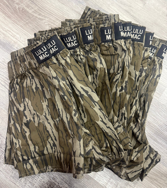 Lulu Mac Mossy Oak Bottomland Boxer Shorts
