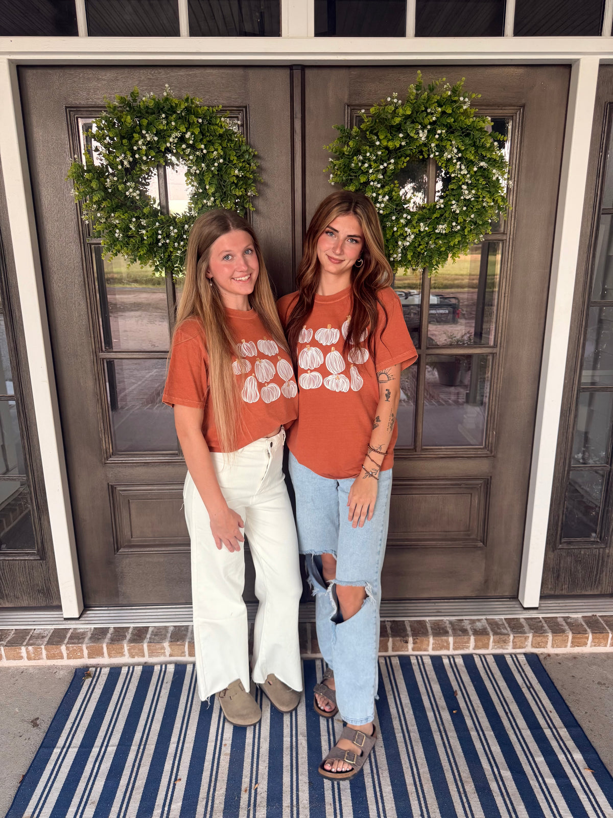 Gold and White Pumpkin, Comfort Color tee