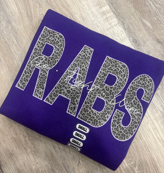 Leopard Print RABS Gildan Sweatshirt