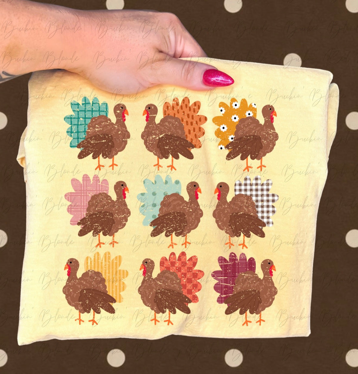 Butter Turkey Comfort Colors T-Shirt
