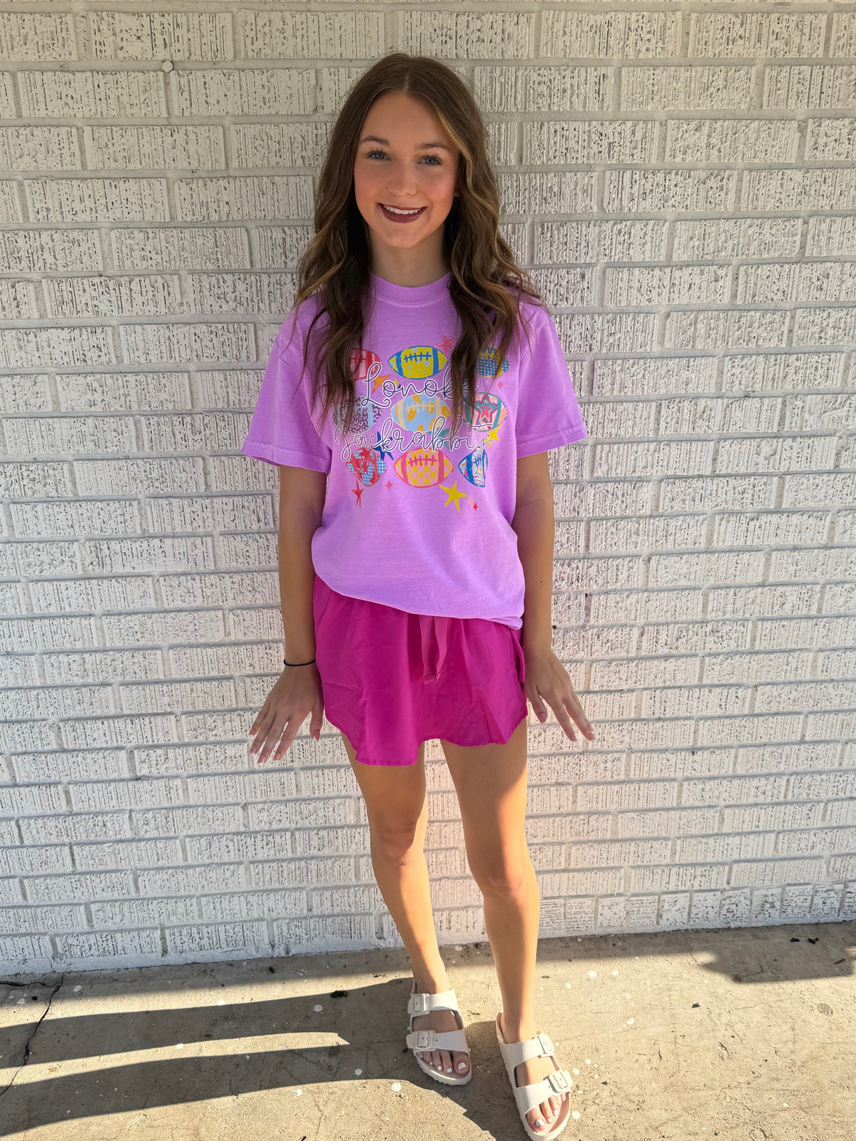 Neon Football Lonoke Jackrabbits Comfort Color T-Shirt