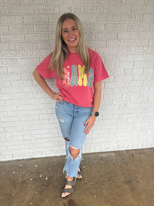 Groovy Mama Watermelon Comfort Color T Shirt