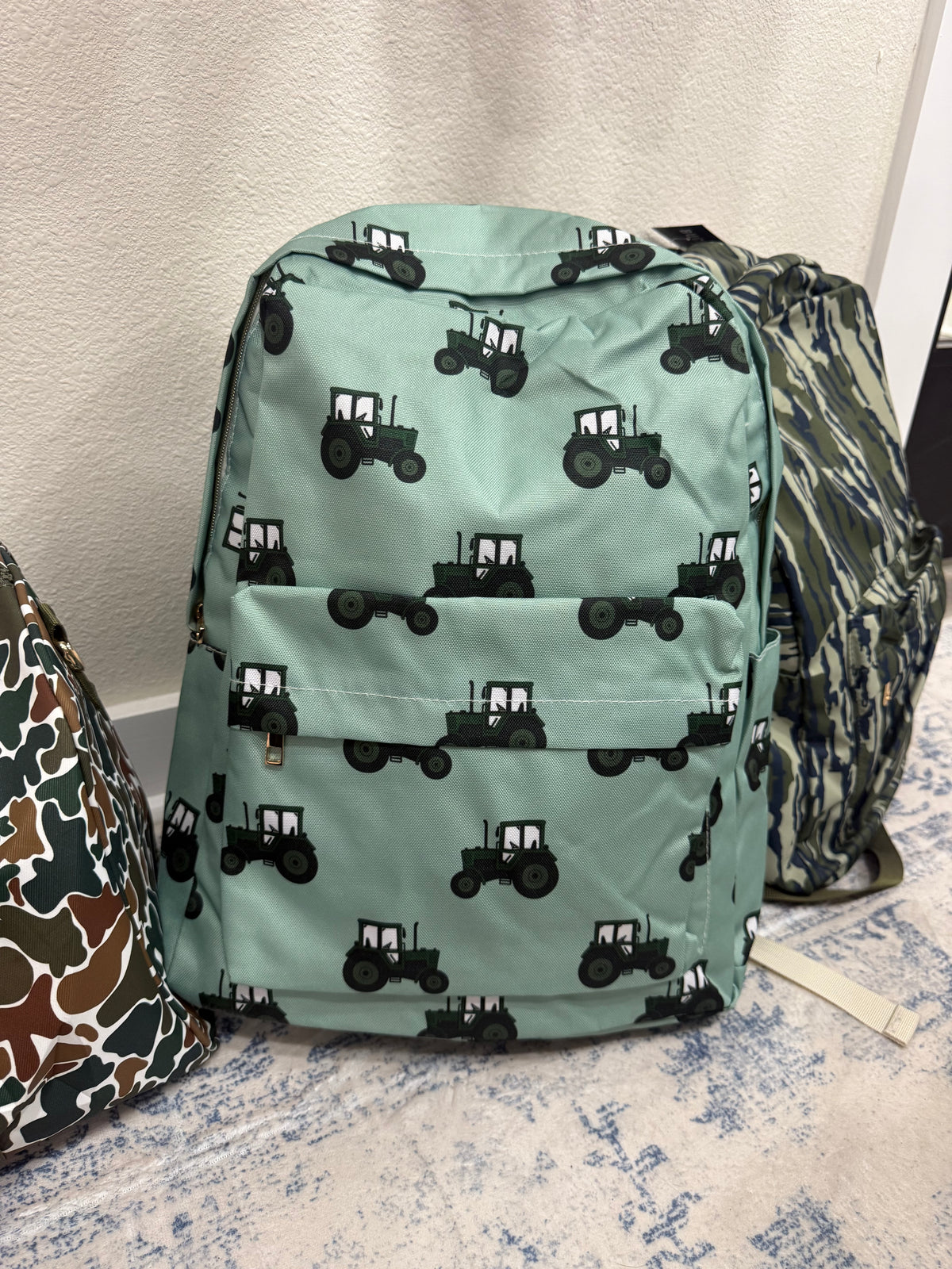 Green Tractor Backpack