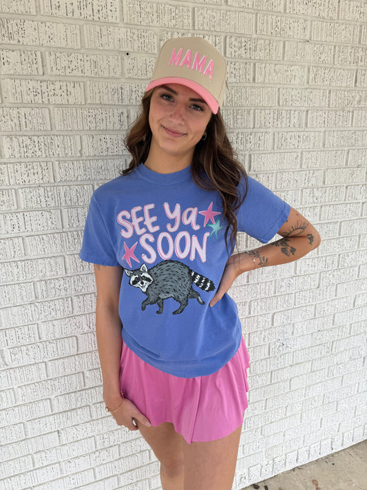 See Ya Soon Raccoon Comfort Colors T-Shirt