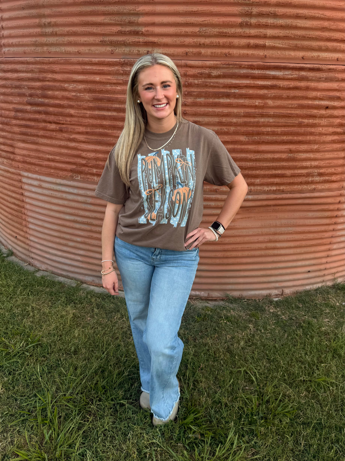 Polkadot Pumpkin Season, Comfort Colors Tee