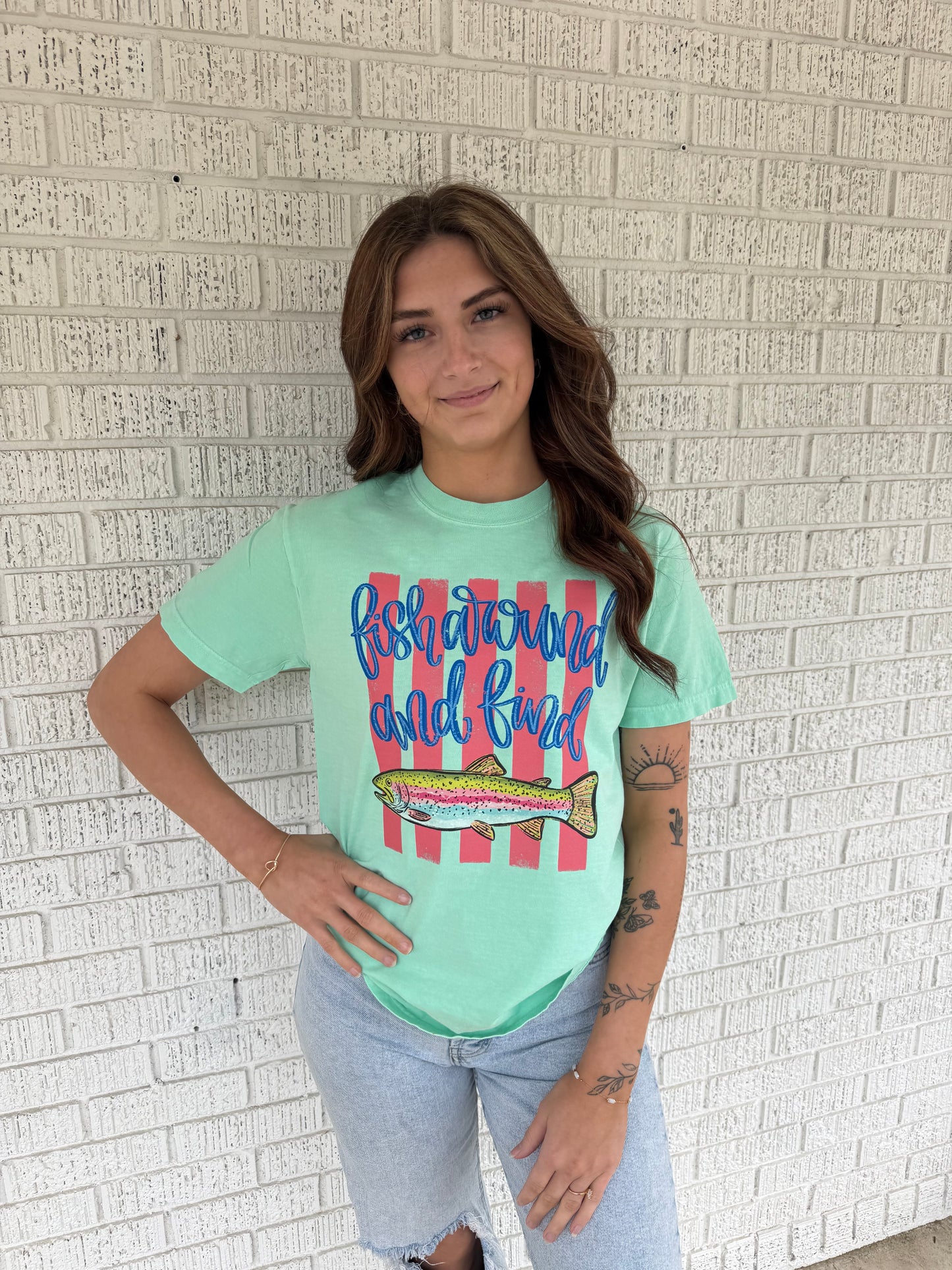 Fish Around And Find Trout Comfort Colors T-Shirt