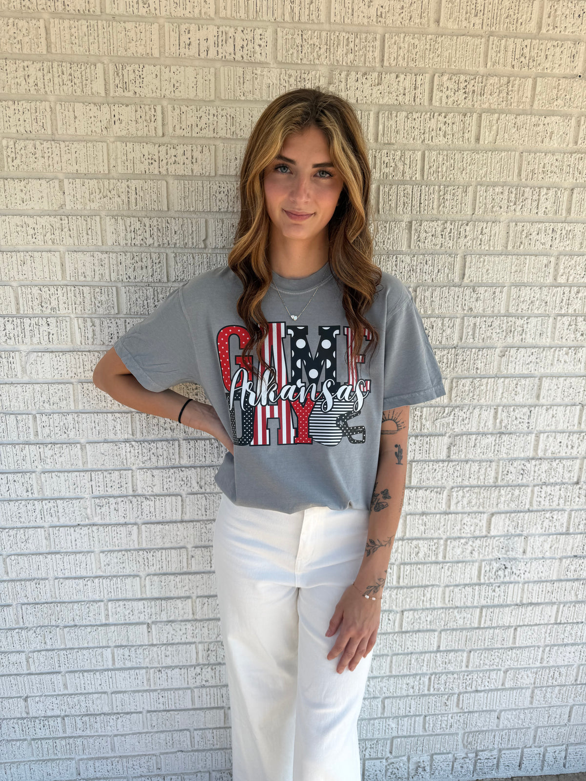 Red Arkansas GAME DAY Comfort Colors T-Shirt
