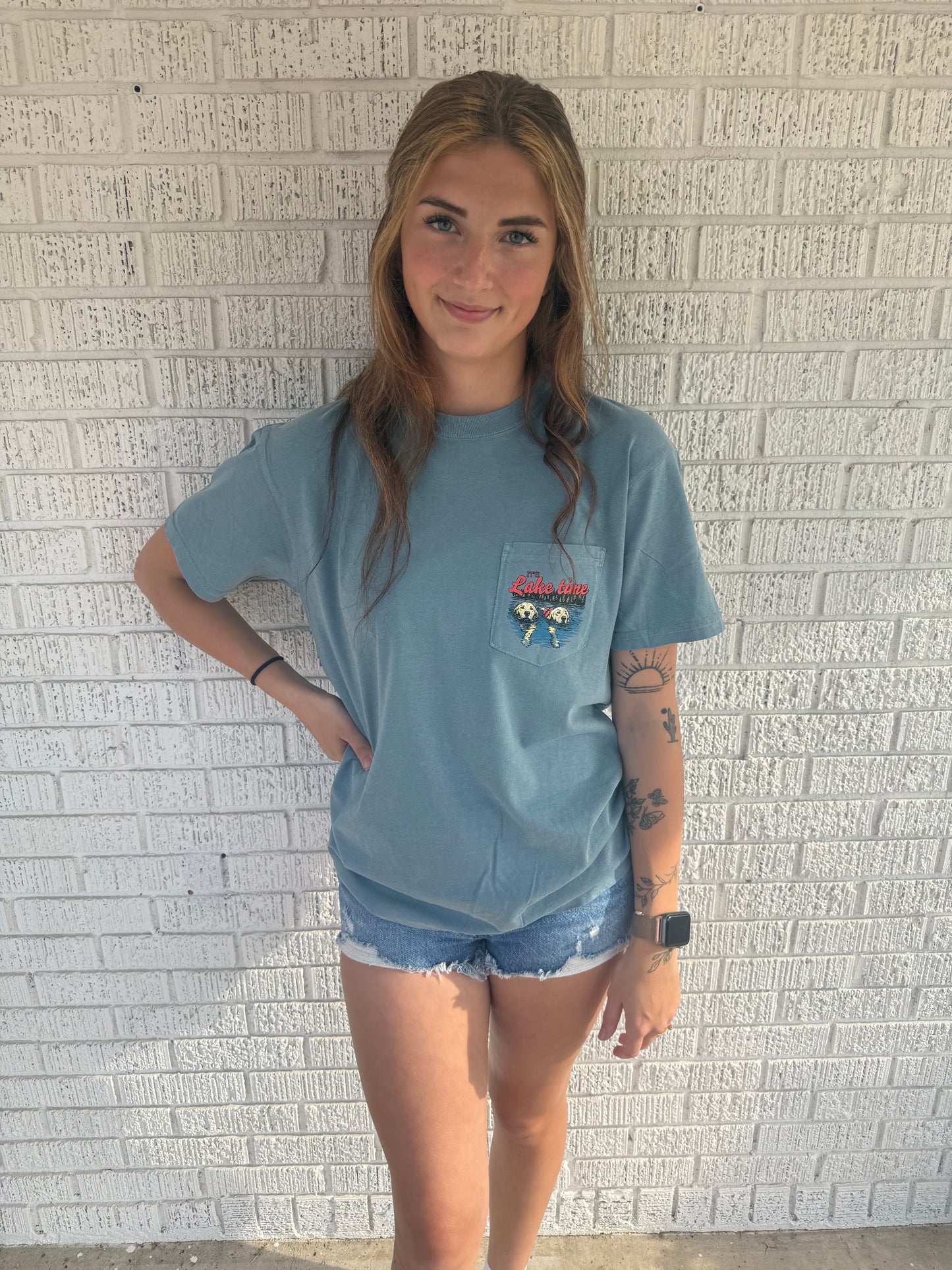 It’s lake Time unisex Pocket T-Shirt