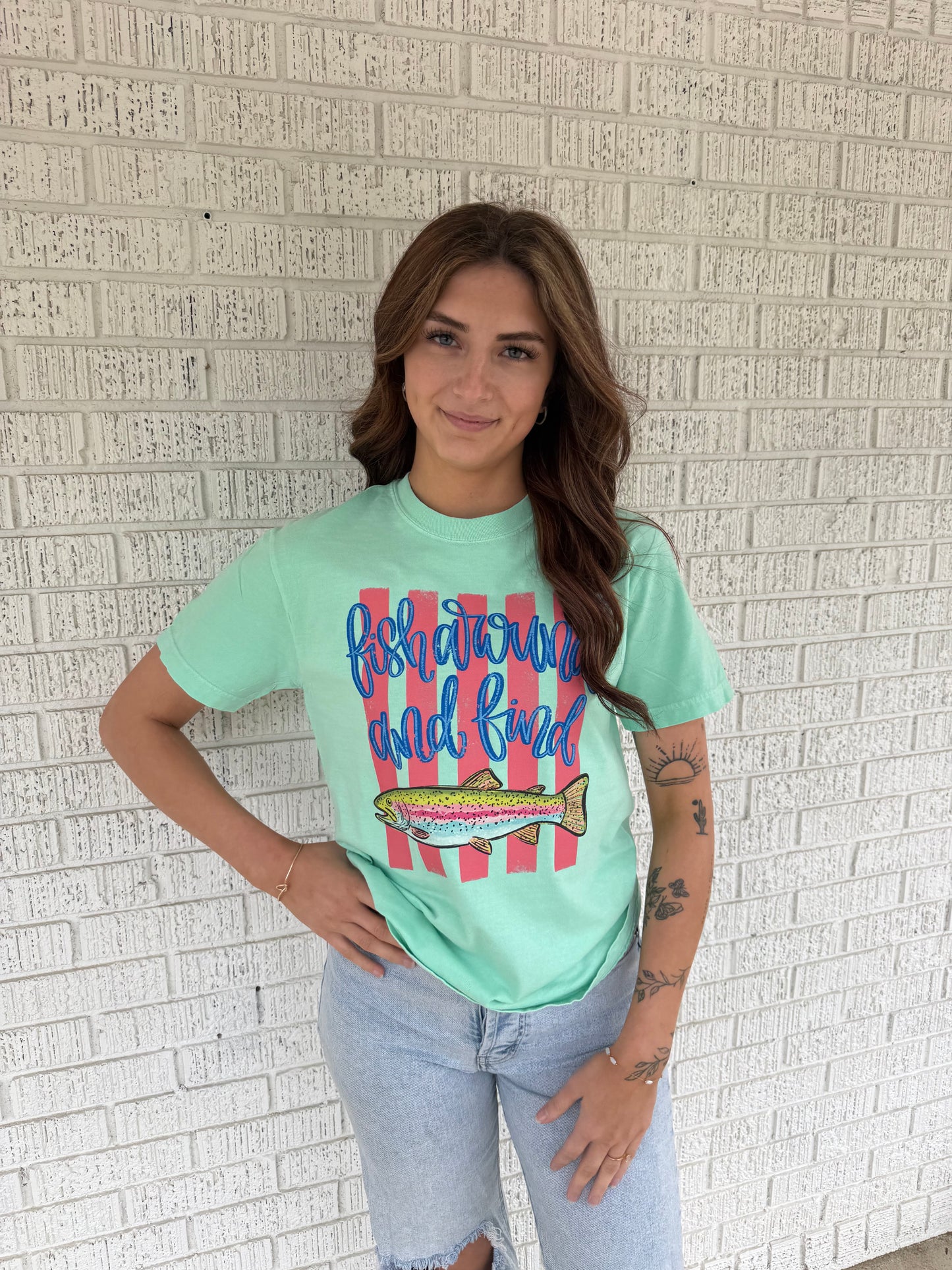 Fish Around And Find Trout Comfort Colors T-Shirt