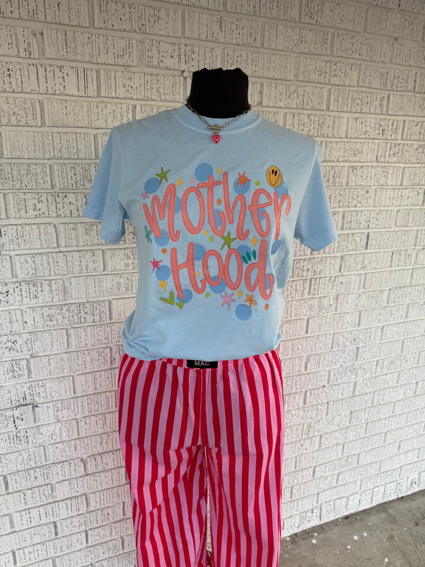 “Mother Hood” Baby Blue Comfort Color T-shirt