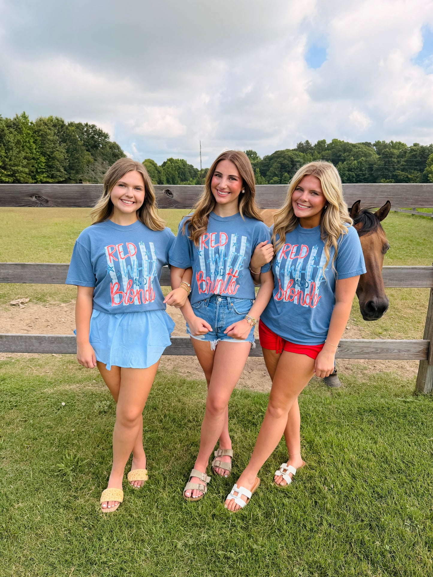 Red White And Brunette Comfort Colors T Shirt