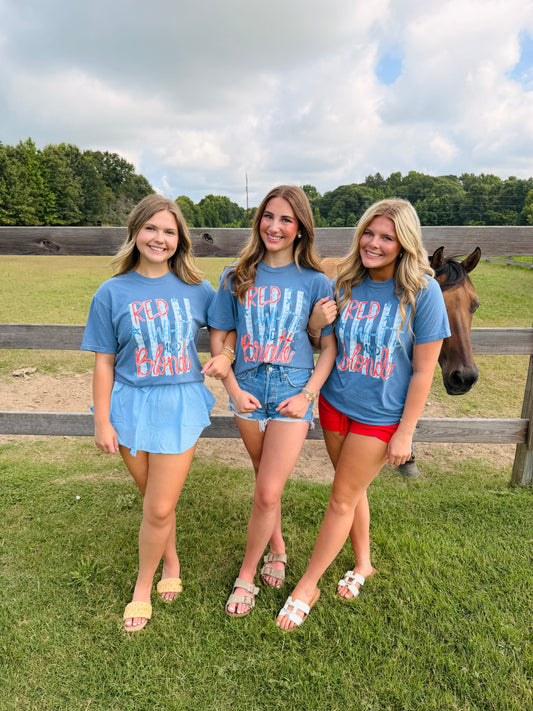 Red White And Brunette Comfort Colors T Shirt