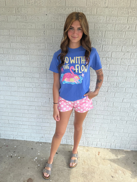 Go With The Flow Flo Blue Comfort colors T-Shirt
