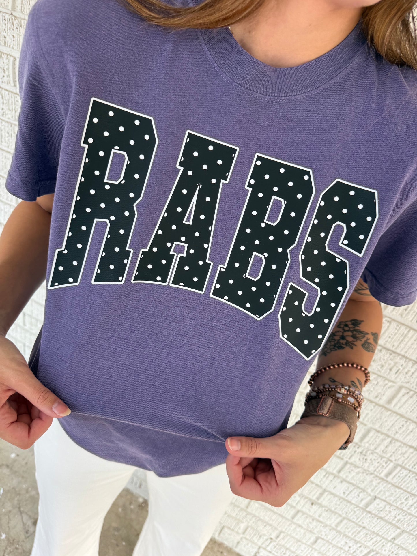 Black Polkadot RABS Comfort Color T-shirt