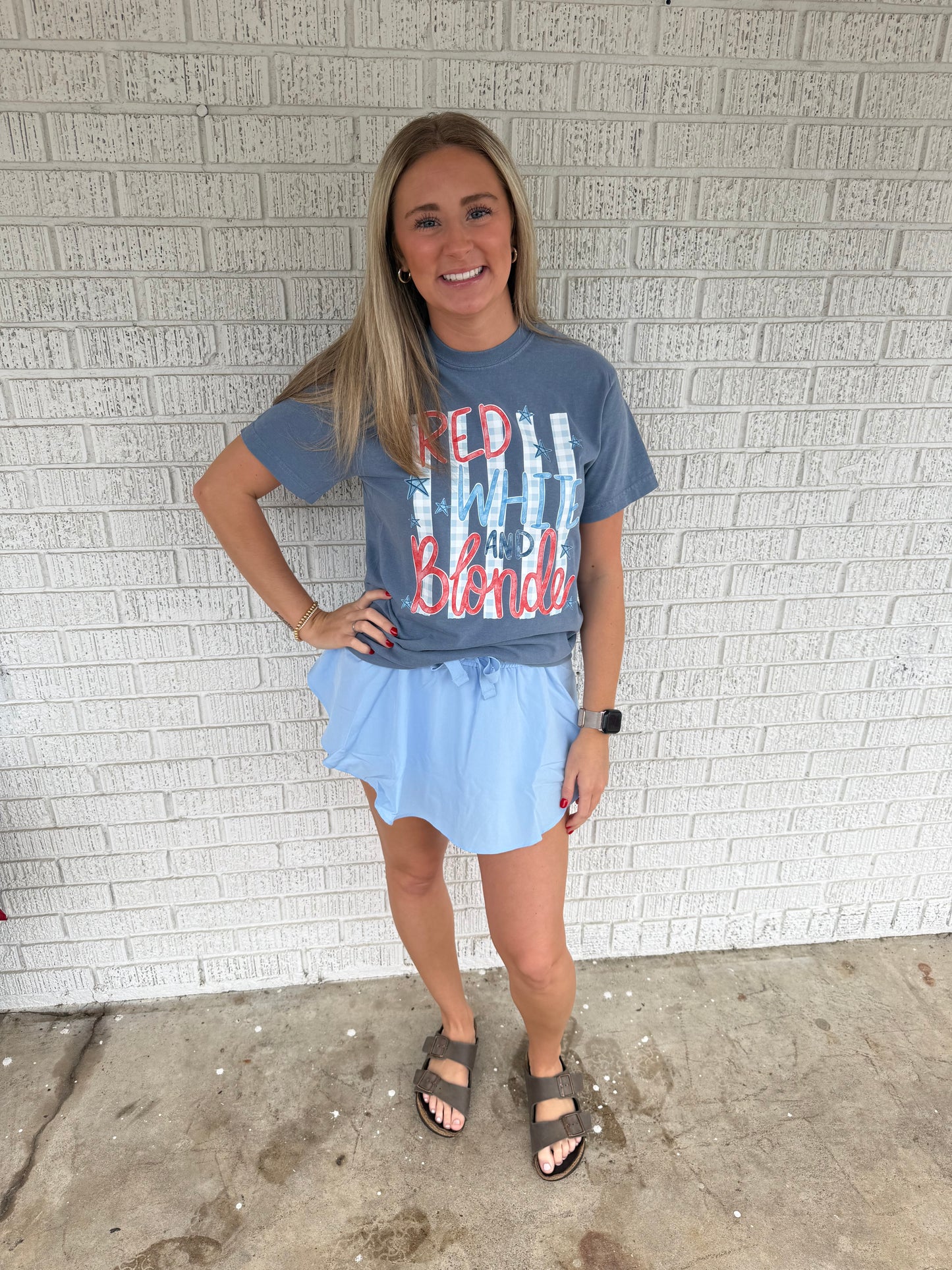 Red White And Blonde Comfort Colors T Shirt