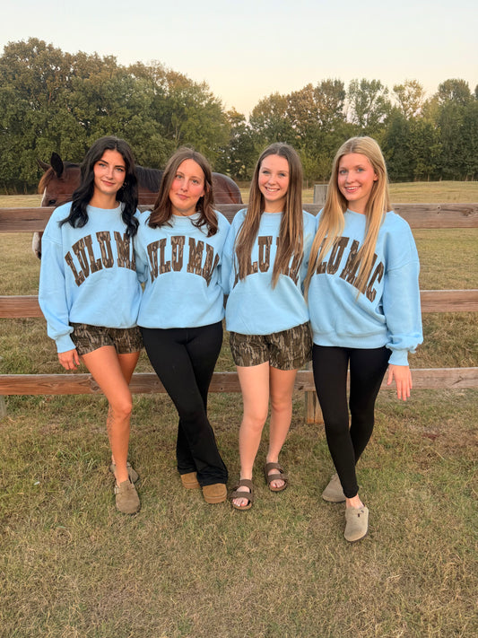 Light Blue Lulu Mac Mossy Oak Bottomland
