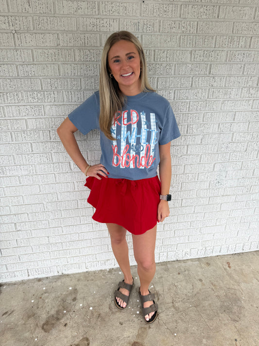 Red White And Blonde Comfort Colors T Shirt