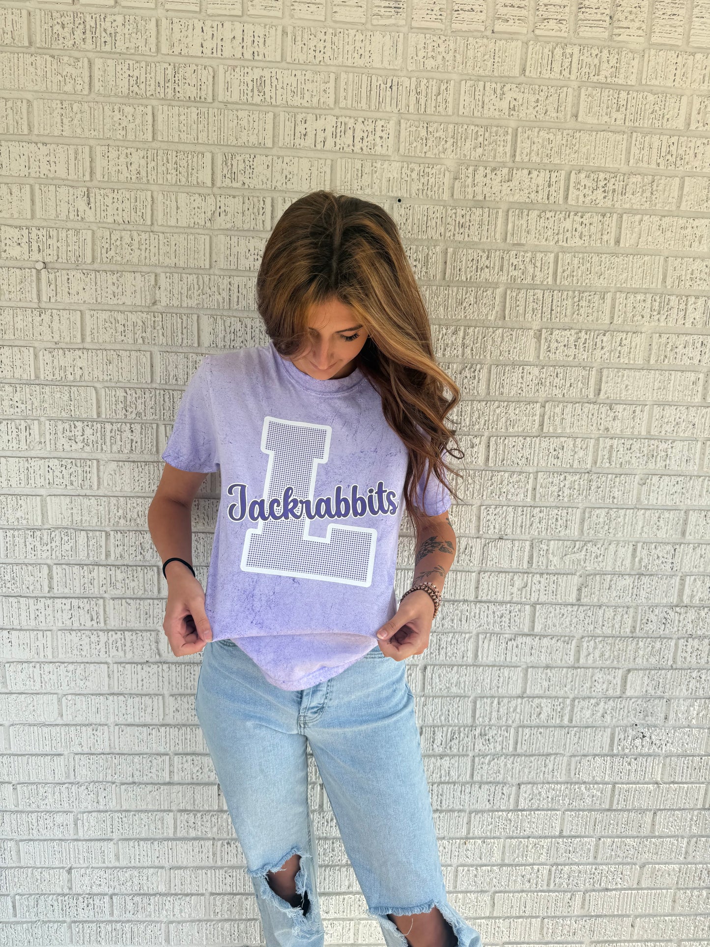 Gingham Jackrabbit Color Blast Comfort Colors T Shirt