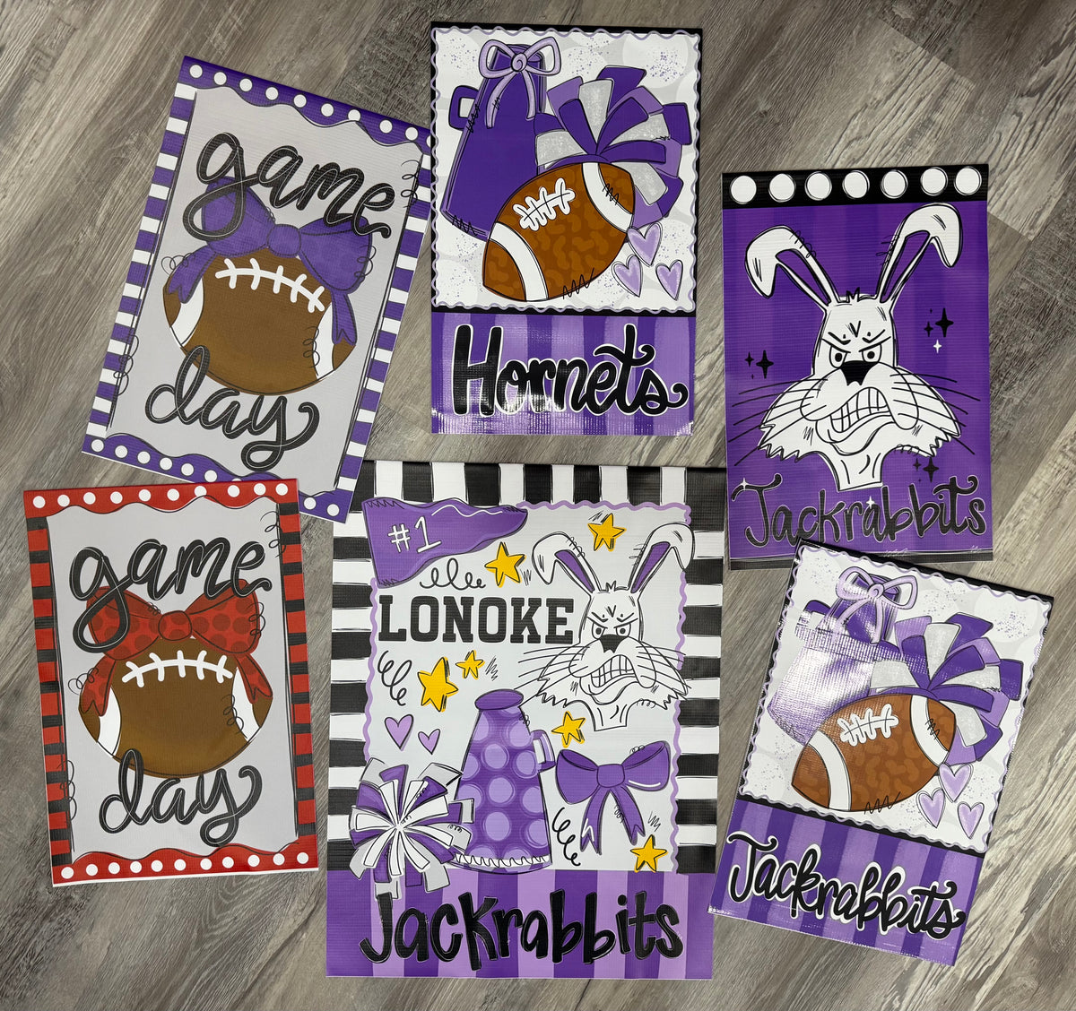 Gameday Door Hangers & Garden Flags!