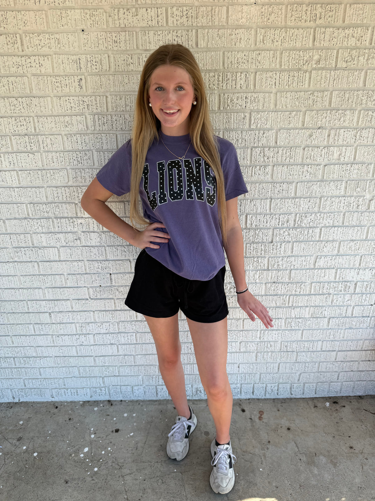 Purple LIONS Polkadot Comfort Colors