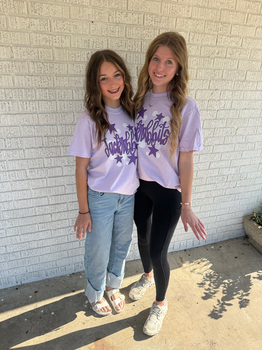 Light purple Star Jackrabbit Comfort Colors T-Shirt