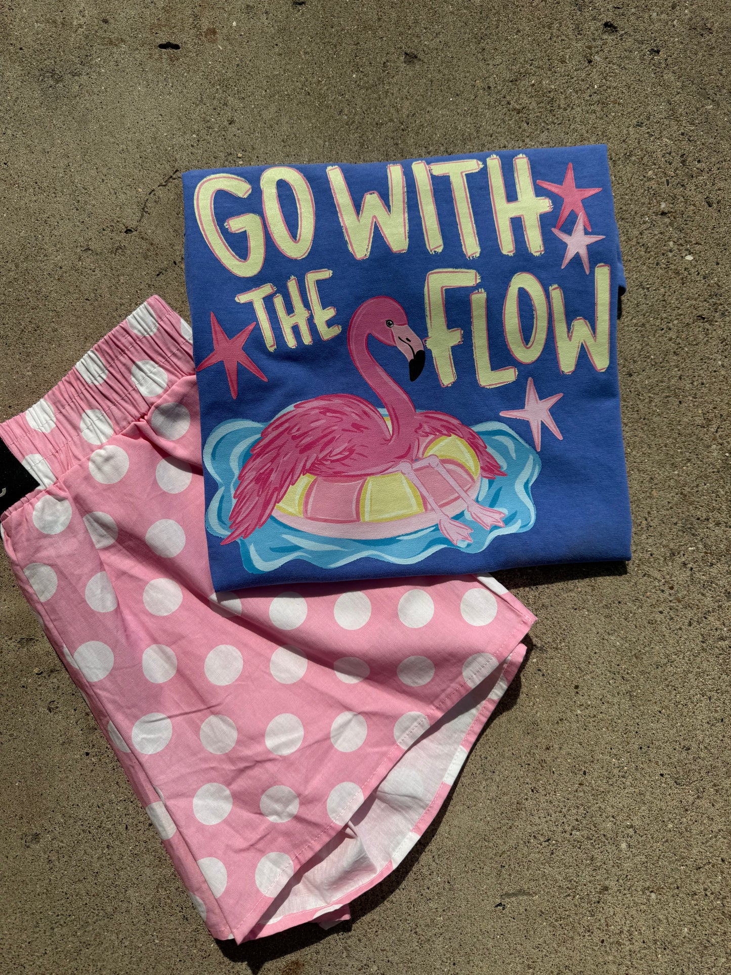 Go With The Flow Flo Blue Comfort colors T-Shirt