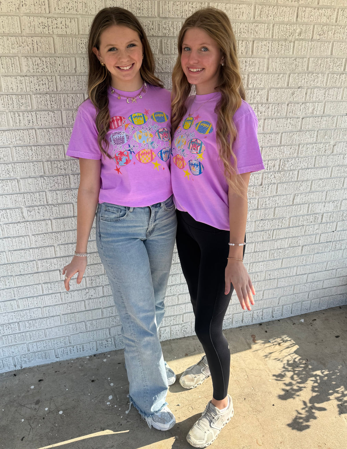 Neon Football Lonoke Jackrabbits Comfort Color T-Shirt