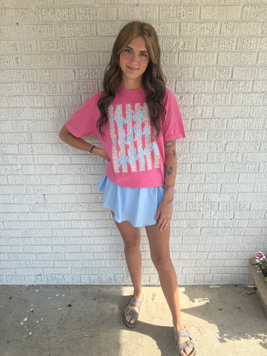 Busy Dilly Dallying Pink Comfort Colors T-Shirt