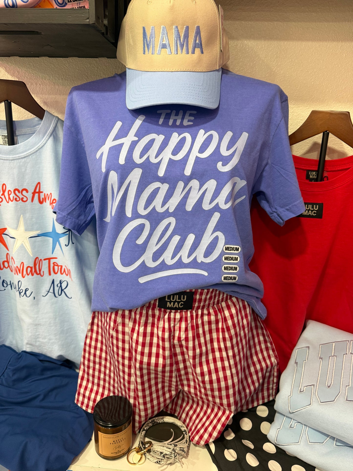 Lulu Mac Red Gingham Boxer Shorts