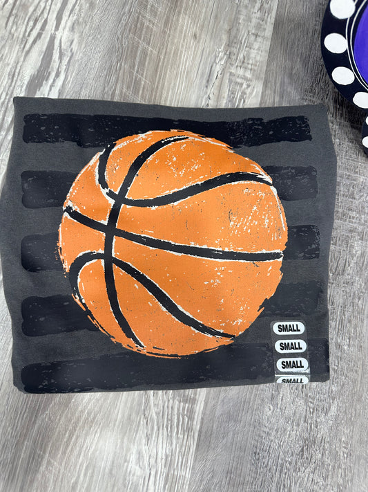 Striped Basketball Comfort Color T-Shirt